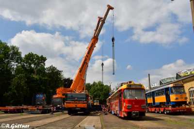 04.06.2024: Verladung und Abtransport von 9 Tatras für die Ukraine 04.06.2024: Verladung und Abtransport von 9 Tatras für die Ukraine