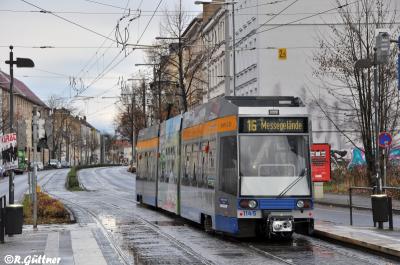 18.11.2016: NGT8 1145 nach Kupplungsumbau auf Linie