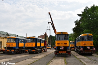 21.06.2019: weitere 7 Tatras verlassen Leipzig für Dnipro 21.06.2019: weitere 7 Tatras verlassen Leipzig für Dnipro